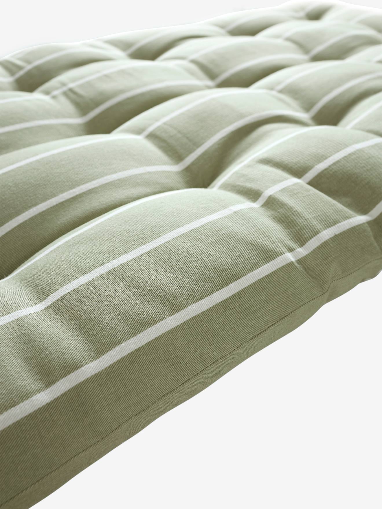 Matelas de sol imprimé avec poignées vert sauge (Vertbaudet) - Image 1