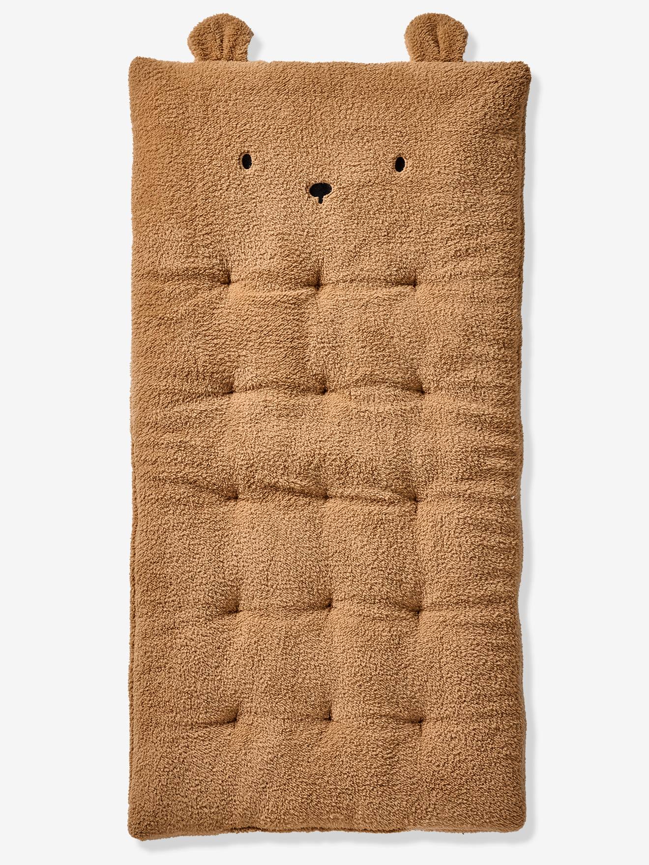 Matelas de sol ourson en sherpa marron (Vertbaudet) - Image 2