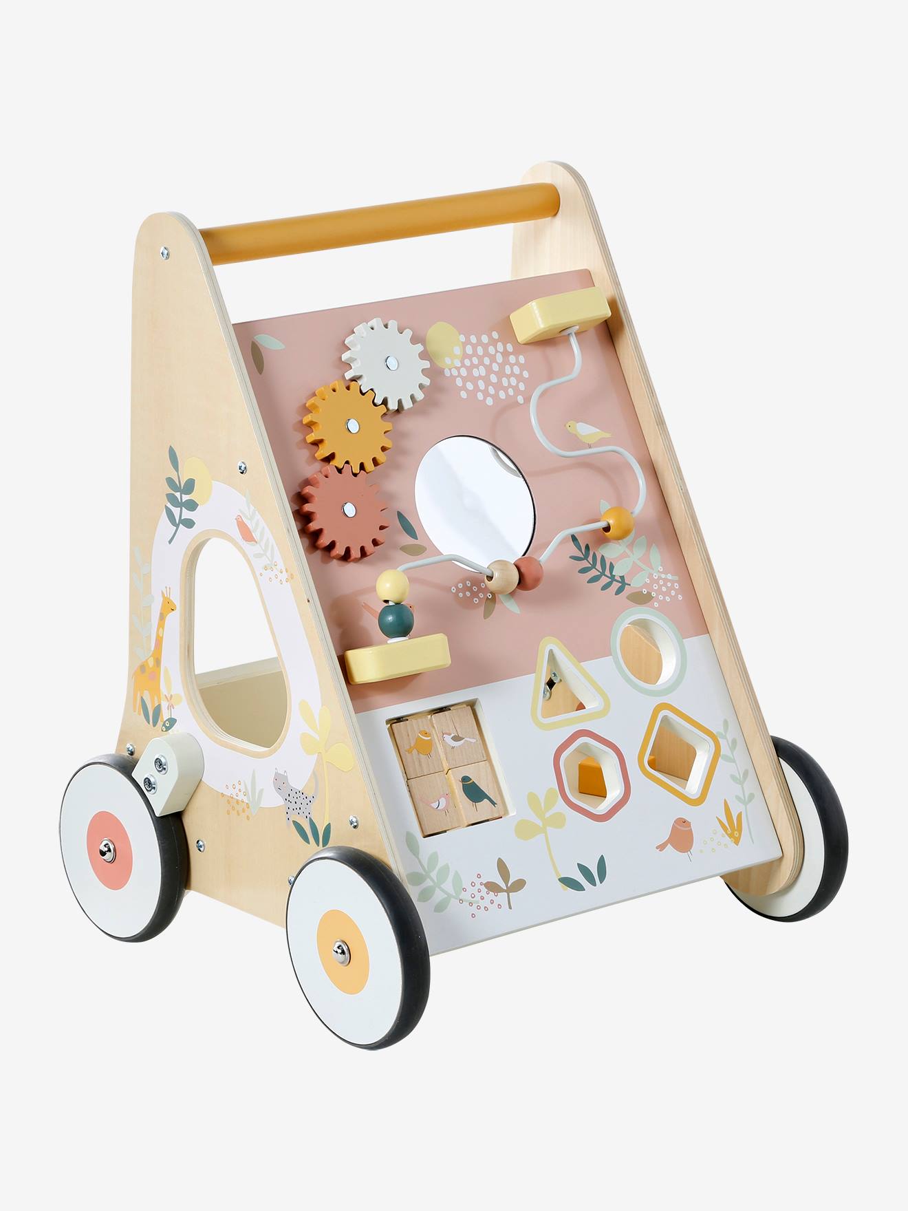 Chariot de marche avec freins en bois FSC® savania (Vertbaudet) - Image 2