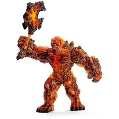 Jouet-Golem de lave avec arme, Schleich 42447 Eldrador Creature, Figurine d'action très durable, Dès 7 ans