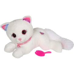 Jouet-Gipsy Toys - Cuty Bella Fashionista - Peluche Interactive Chat – Toute Douce Qui s’illumine au Rythme de Jolies Mélodies - 30 cm