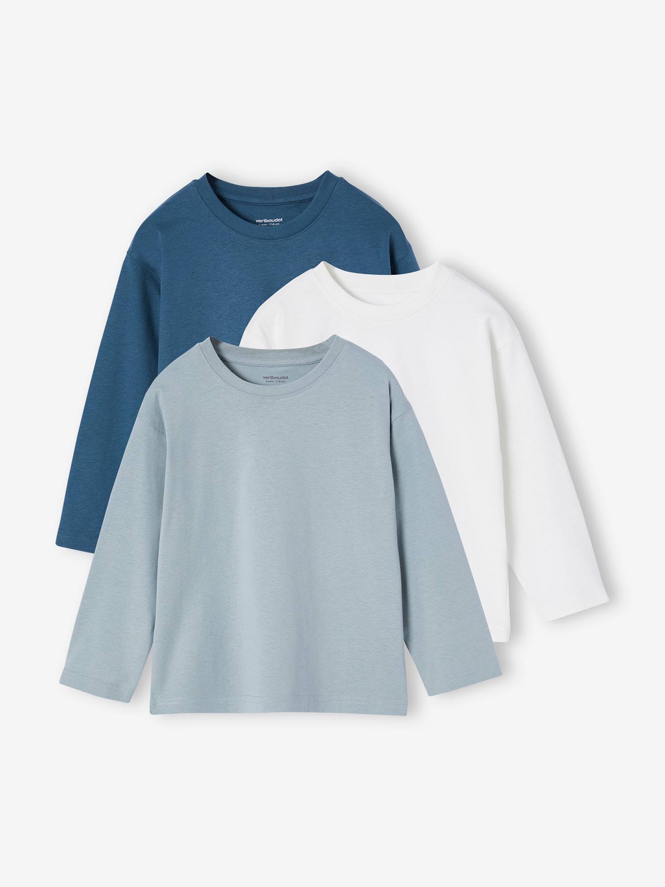 Lot 3 tee-shirts unis vert d'eau