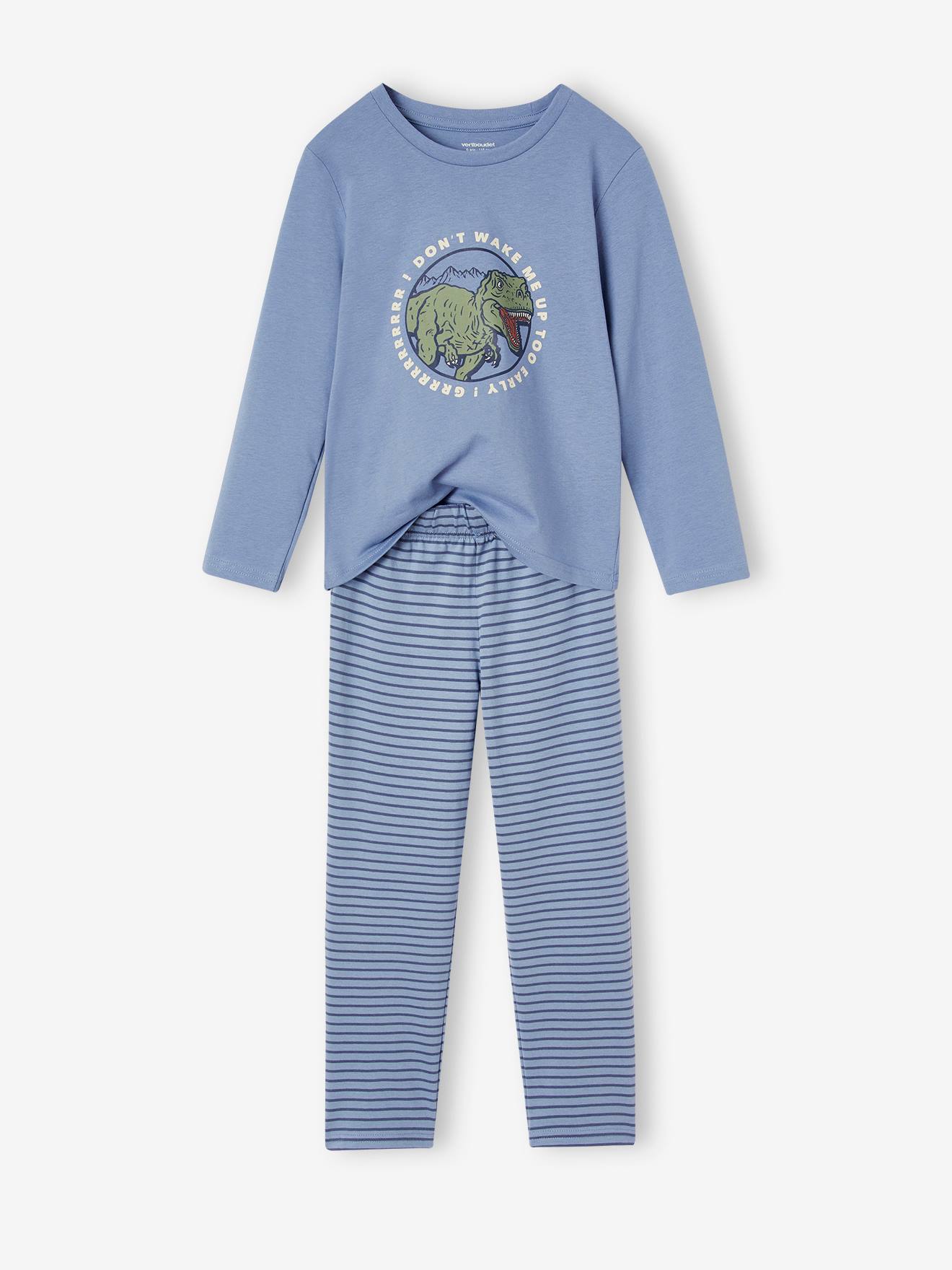 Pyjama dino BASICS garçon en jersey bleu