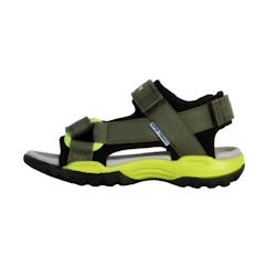 Chaussures-Sandales Enfant Geox Borealis - Militaire-Lime