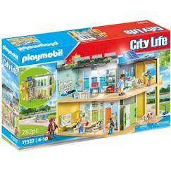 Jouet-PLAYMOBIL 71327 Ecole aménagée, City Life, L'école, 282 pièces, Mixte, Pour enfant dès 4 ans