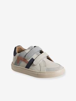 Chaussures-Chaussures garçon 23-38-Baskets, tennis-Baskets enfant garçon cuir à scratchs