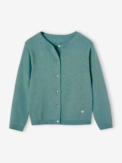 Gilet fille maille fine BASICS  - vertbaudet enfant