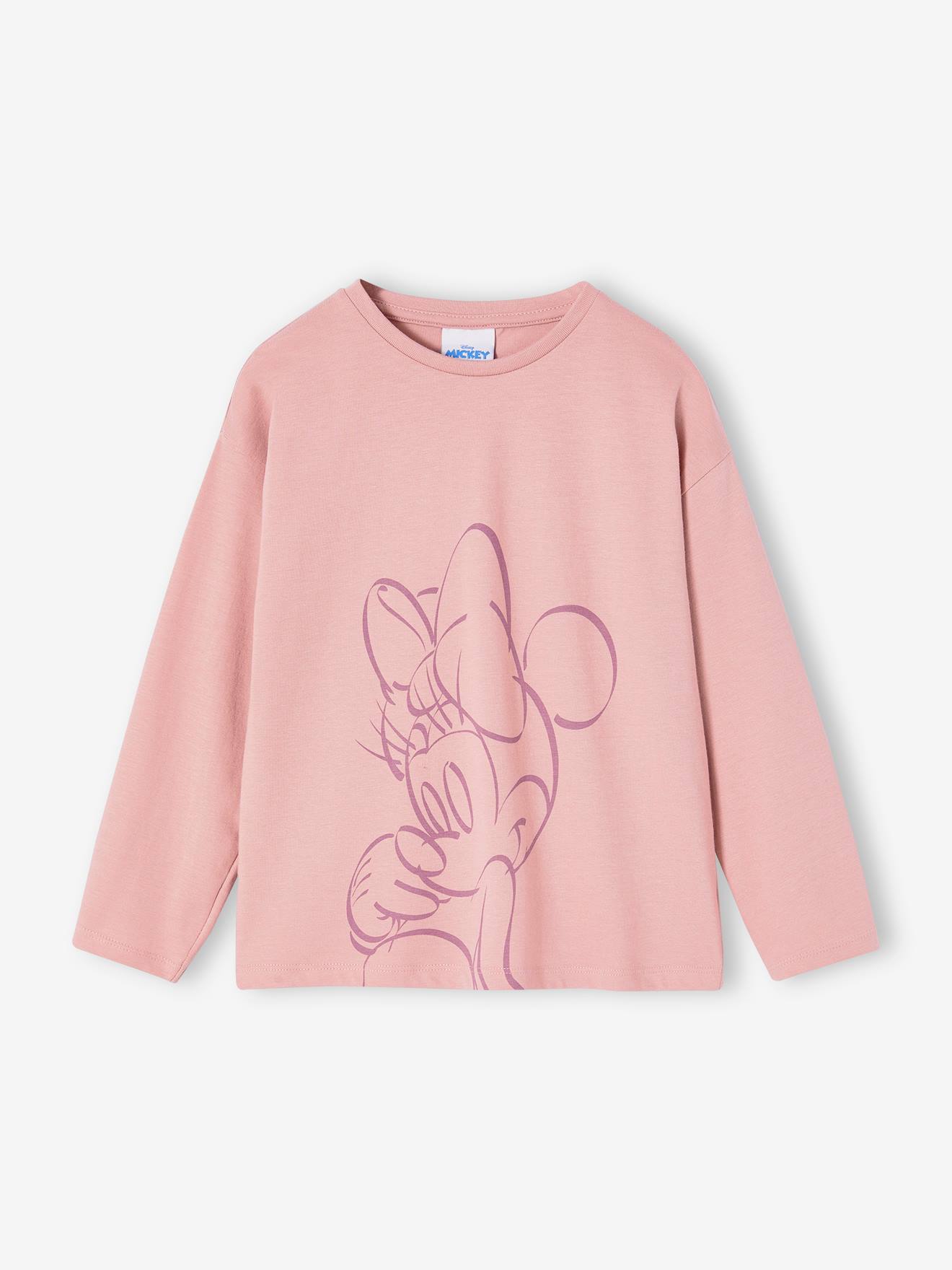 Tee-shirt Disney Minnie manches longues mauve