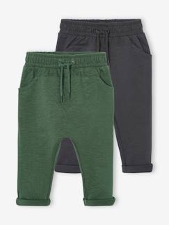 -Lot de 2 pantalons en molleton bébé