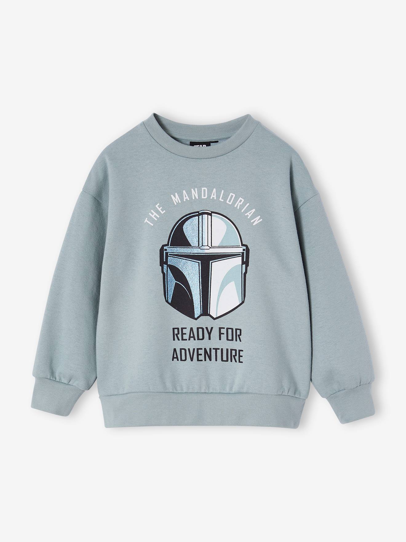 Sweat Star Wars Foil garçon vert d'eau