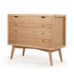 Chambre et rangement-Commode 4 tiroirs Marley Bois naturel