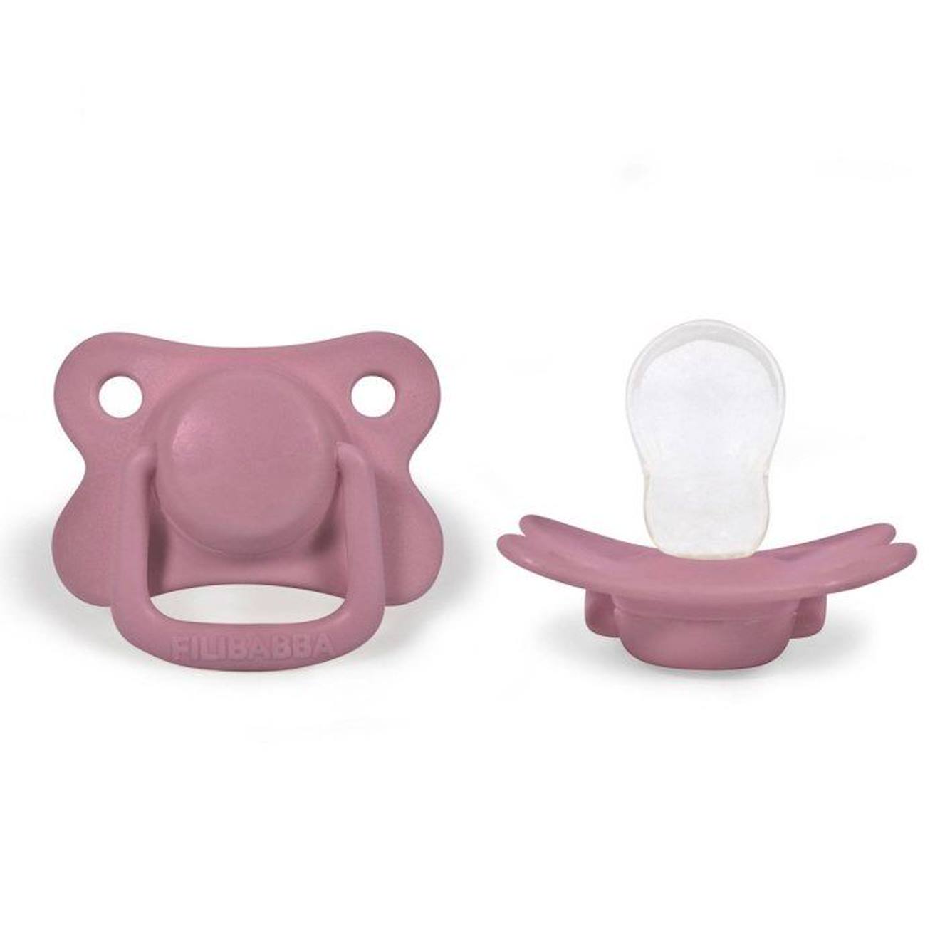 Sucettes Anatomiques En Silicone Filibabba - Lot De 2 - Rose - 6 Mois Et + Rose (Filibabba) - Couverture