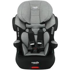 Puériculture-NANIA Siège auto isofix MAX I FIX, Groupe 1/2/3, de 3 à 10 ans, 9-36 kg, 76-140 cm R129 – Têtière réglable - Base inclinable - Gri