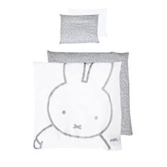 -ROBA Parure de lit Bébé réversible "miffy®" - Housse de Couette 80x80 cm + Taie 40x35 cm