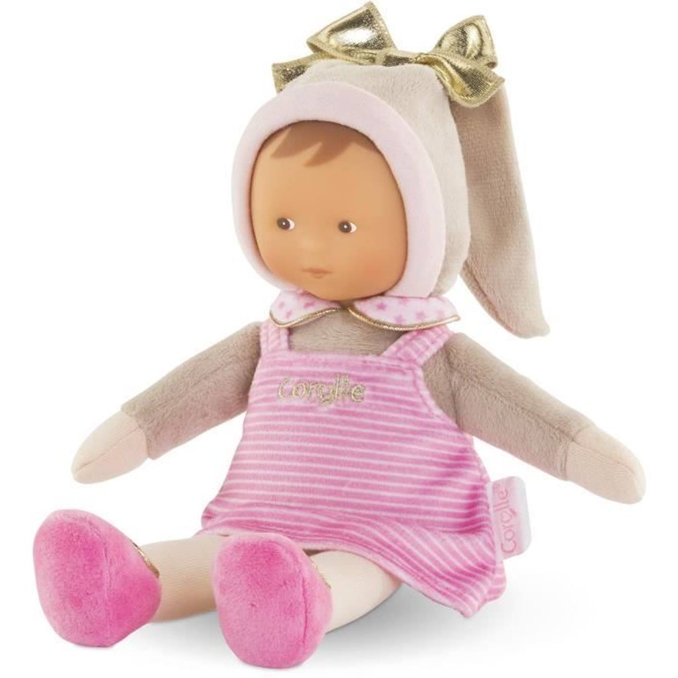 Corolle - Mon Doudou Corolle - Miss Rayée Rêves D'etoiles - 25 Cm - Petite Poupée - Senteur De Vanille - Dès La Naissance Rose