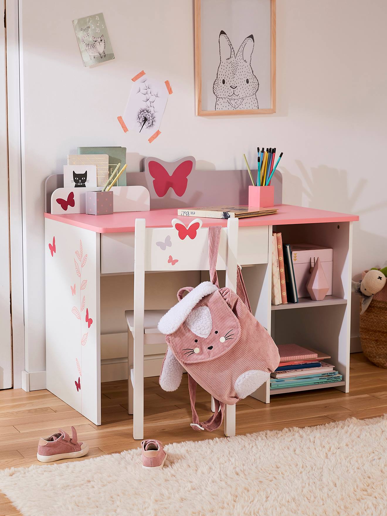 Bureau maternelle LIGNE ENVOLEE blanc