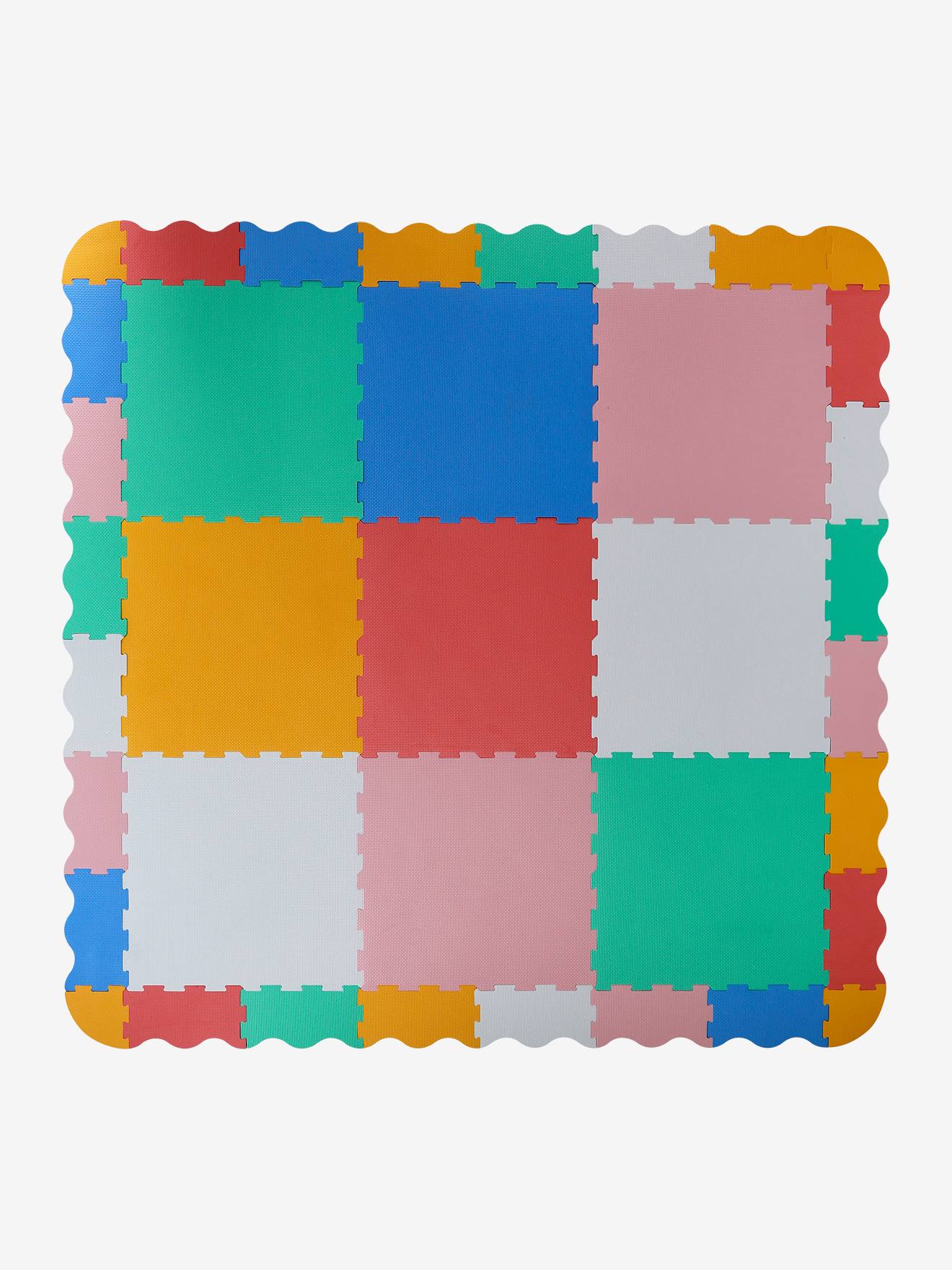 Tapis d'activités 9 dalles multicolore