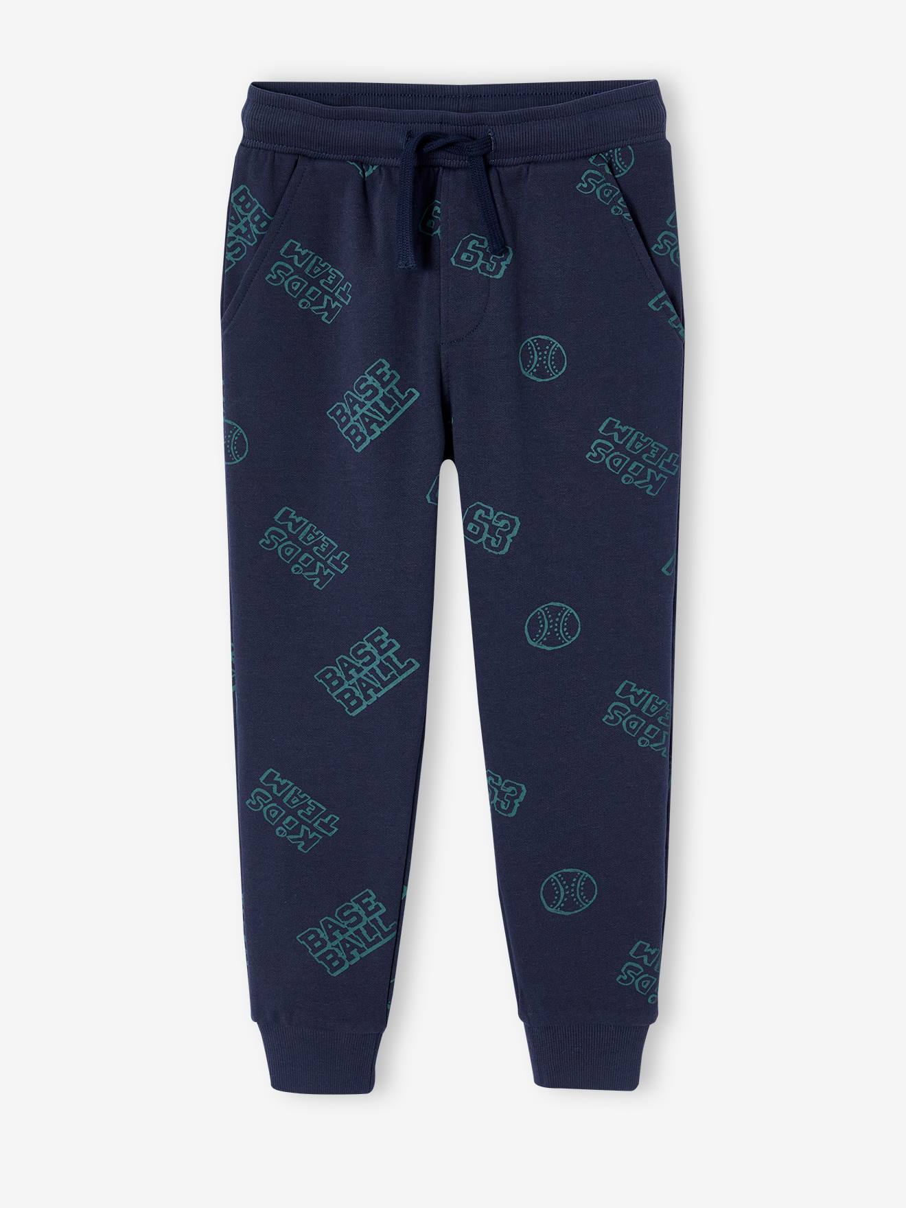 Jogging inscription base ball garçon bleu nuit