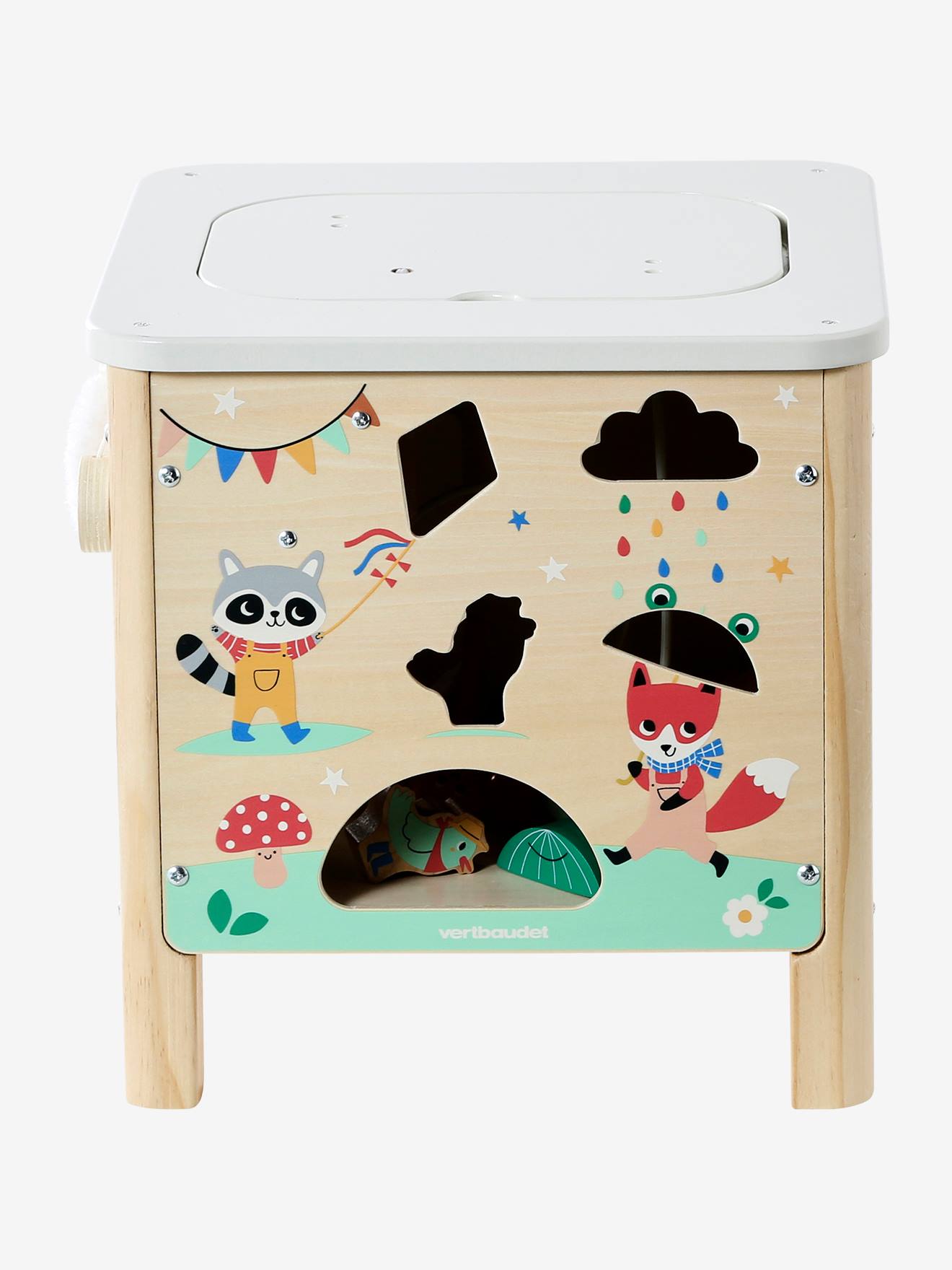 Boîte Animaux à Habiller En Bois FSC – Vertbaudet – 8 Animaux – 3 Parties – Dès 2 Ans