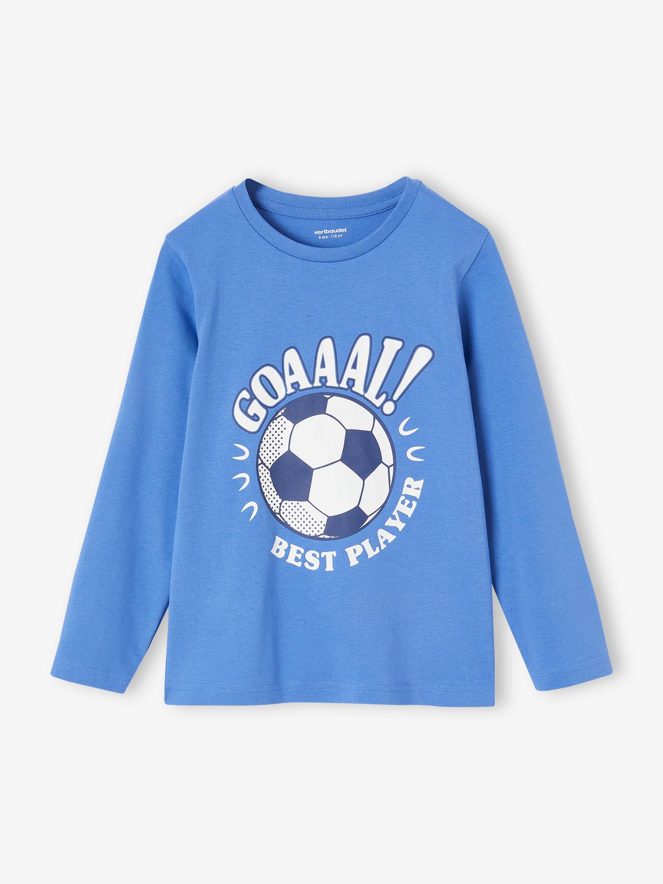 T-shirt motif ludique garçon bleu moyen