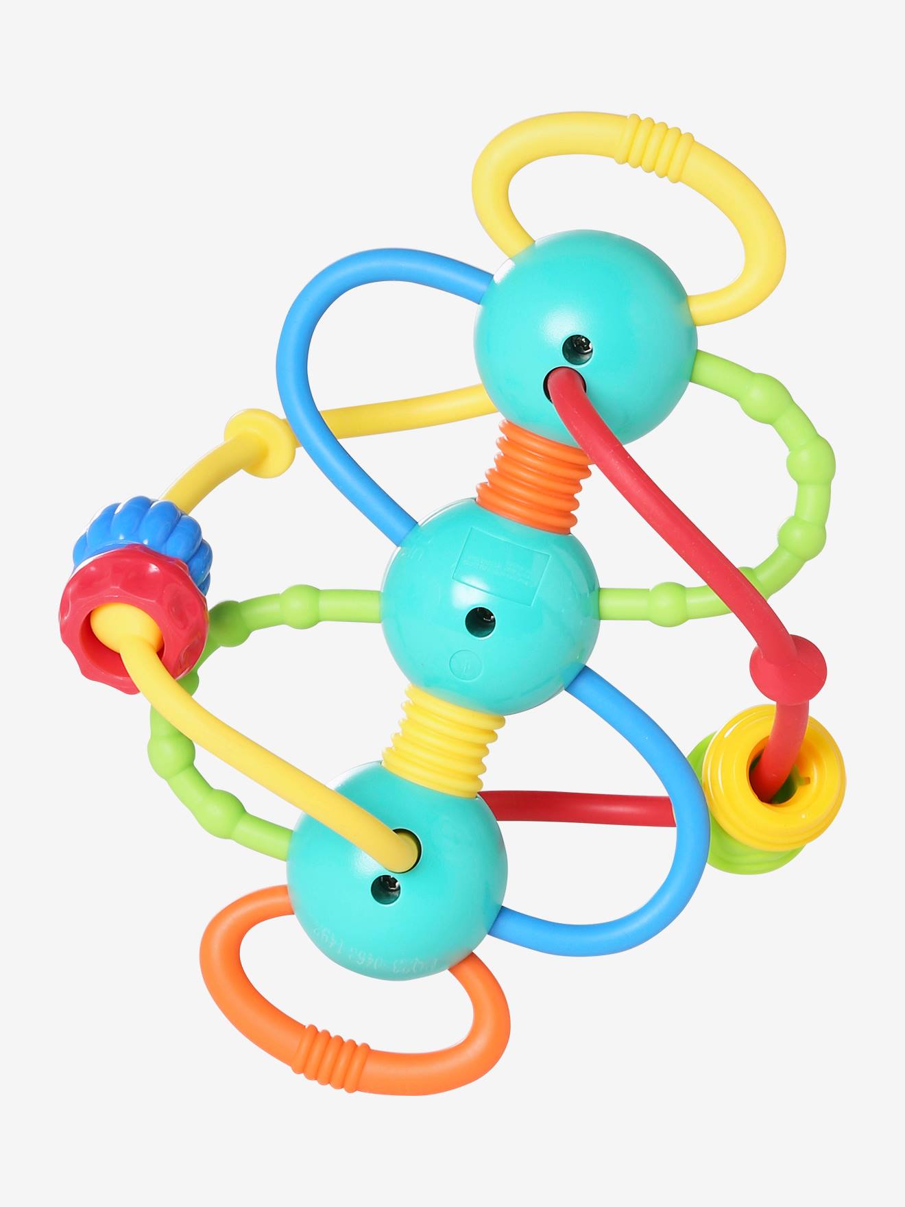Hochet fils avec billes multicolore