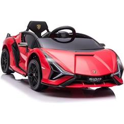 Jouet-Voiture électrique pour enfants - HOMCOM - Sport Supercar - Rouge - Effets sonores + Lumineux