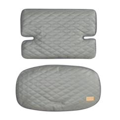 Puériculture-Coussin de Chaise Haute ROBA - Design Stone Matelassé - Pour Toutes les Chaises Sit Up - Gris Foncé