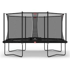 Jouet-BERG - Trampoline Ultim Favorit Regular 410 Black + Safety Net Comfort