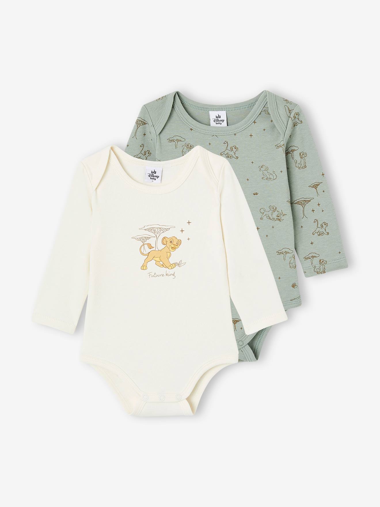 Lot de 2 bodies Disney® Le Roi Lion bébé vert sauge