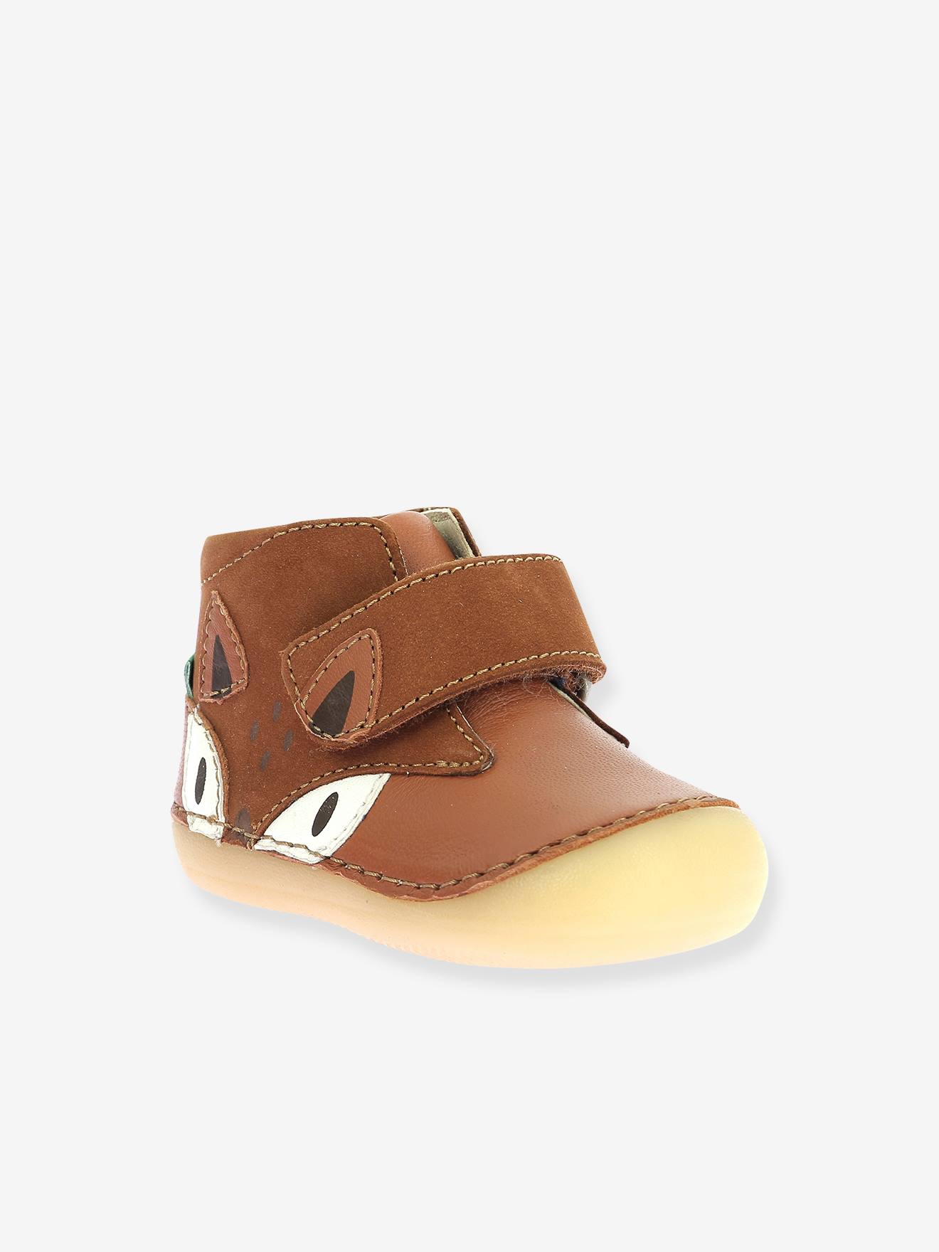 Kickers - Bottillons Bébé Cuir Sabio Kickers Camel