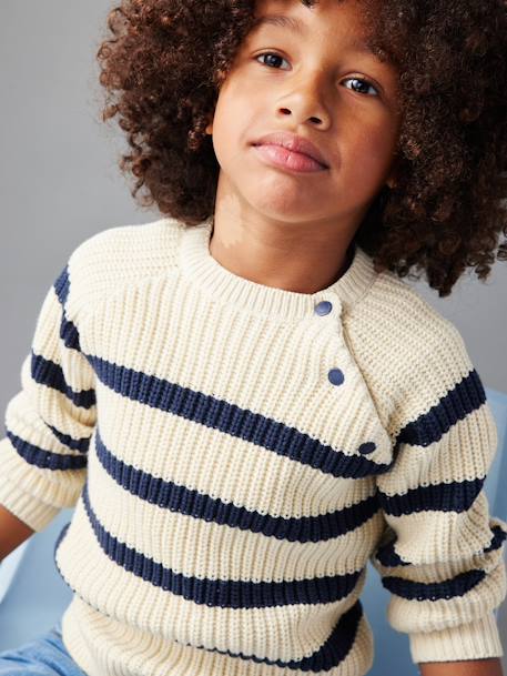 Garçon-Pull, gilet, sweat-Pull-Pull garçon rayé
