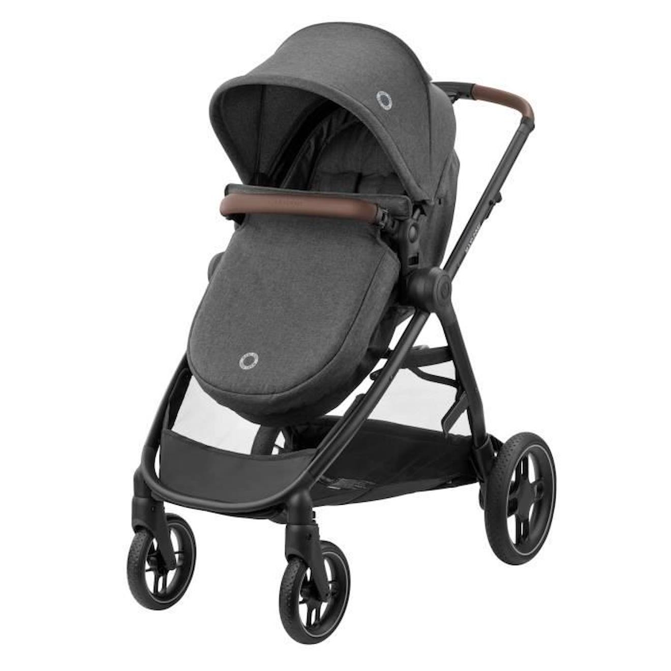 Maxi-cosi Poussette 3 En 1 Zelias Isize-nacelle+siège Auto Cabriofix S Isize+sac À Langer+habillage Pluie.de Naissance Jusqu'à 22kg Gris (Maxi-Cosi) - Image 2