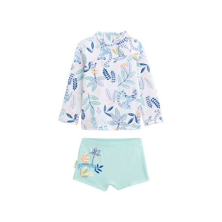 Bébé-Maillot de bain, accessoires de plage-Maillot de bain bébé 2 pièces t-shirt de protection UV & boxer Gamboa