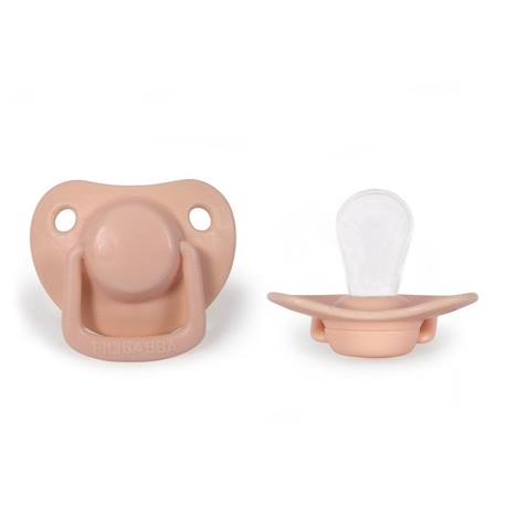 Filibabba - Lot De 2 Sucettes Anatomique En Silicone 0-6m Orange