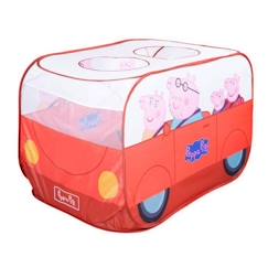 Jouet-Tente de Jeu Pop Up Peppa Pig - ROBA - Forme de Voiture - Fonction Pliante - Rouge - Blanc