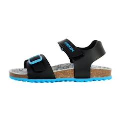 -Sandale Enfant - GEOX - Ghita - Noir-royal - Scratch - Plat