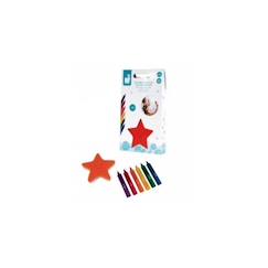 Jouet-Coloriage pour le bain - JANOD - 6 crayons de couleurs - Rouge - Enfant - Mixte