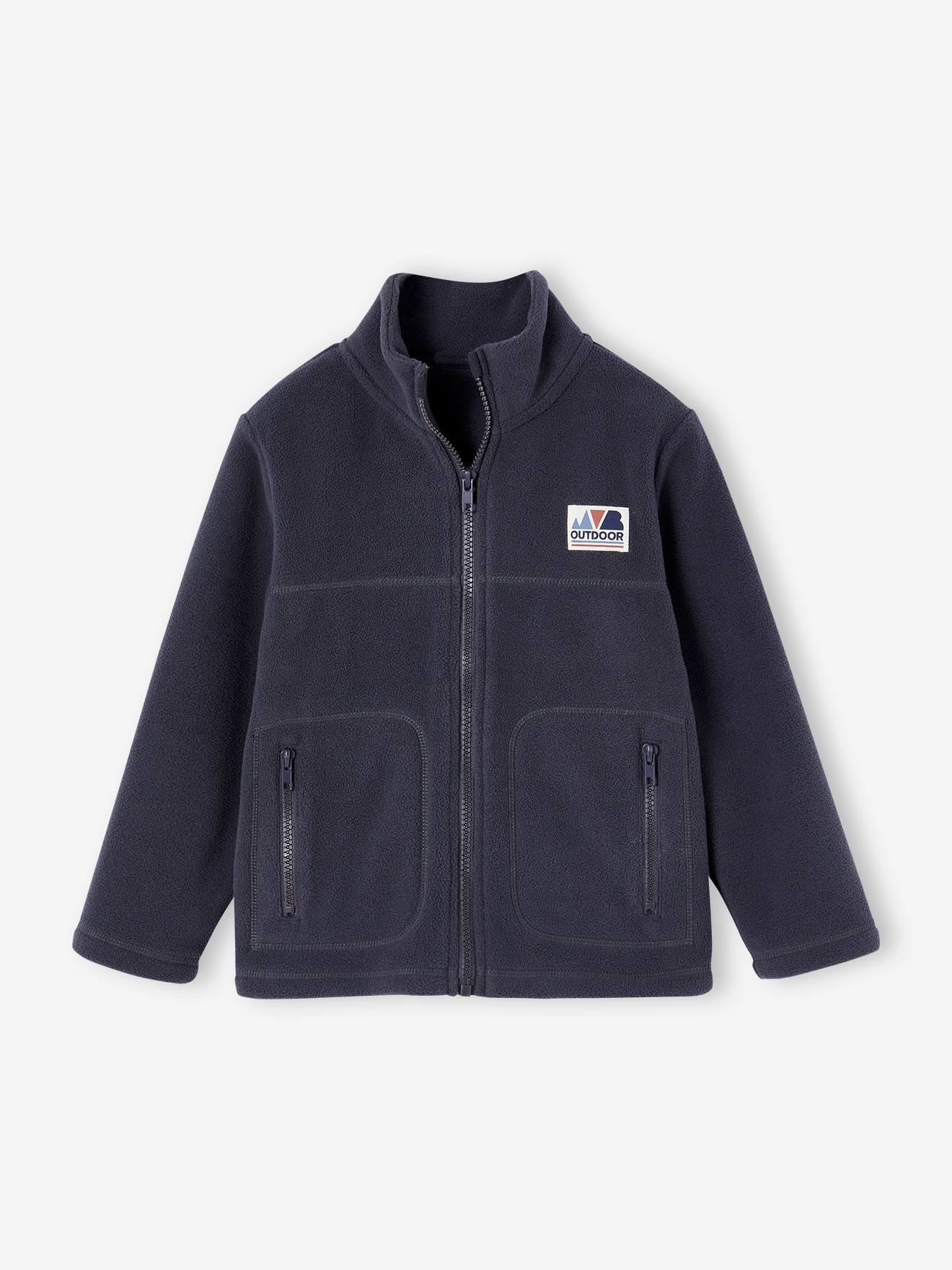 pull de ski polaire enfant vert foncé