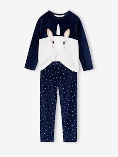 -Pyjama en velours "licorne" fille