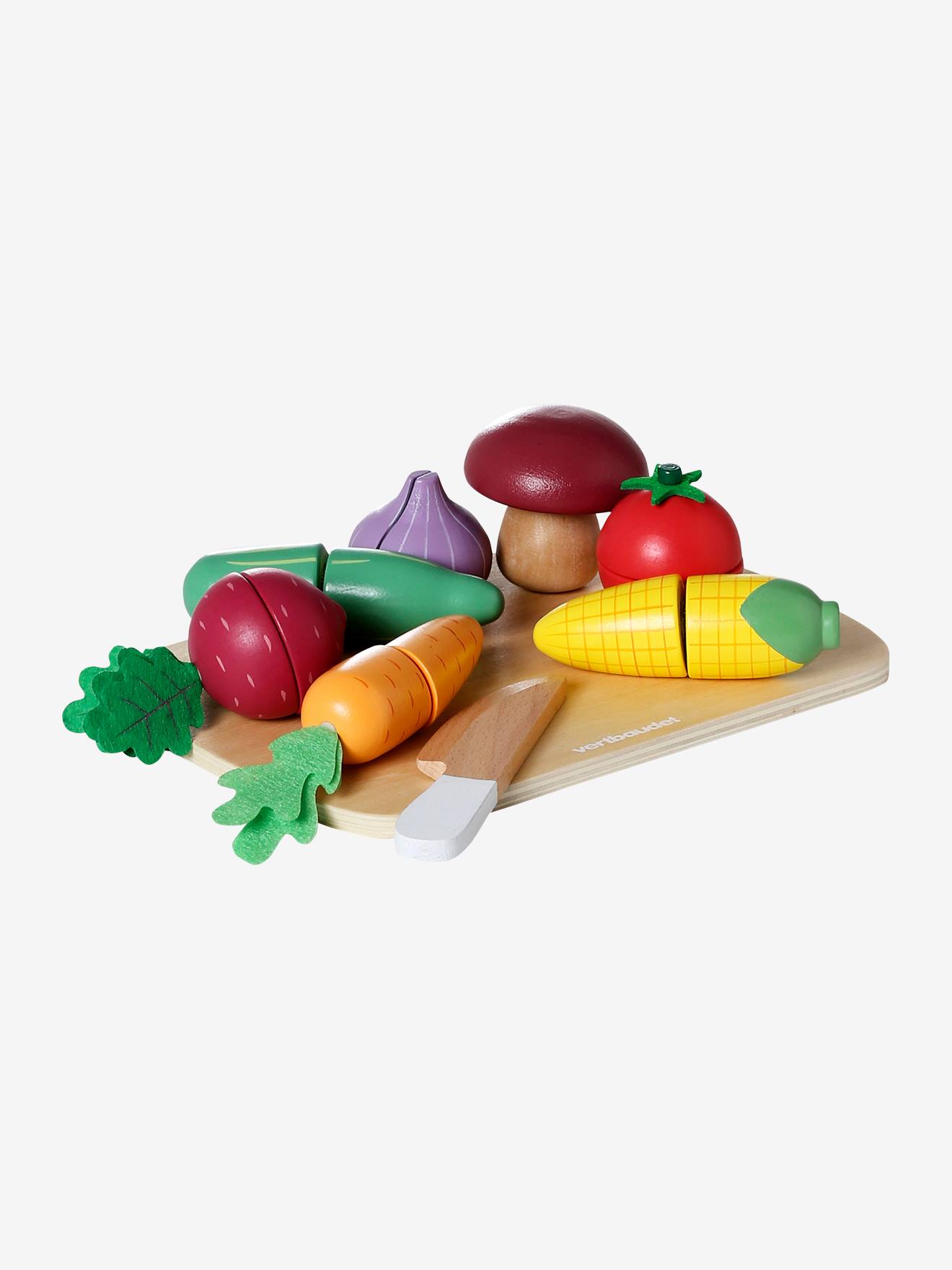 Set de légumes à couper en bois FSC® beige (Vertbaudet) - Image 2