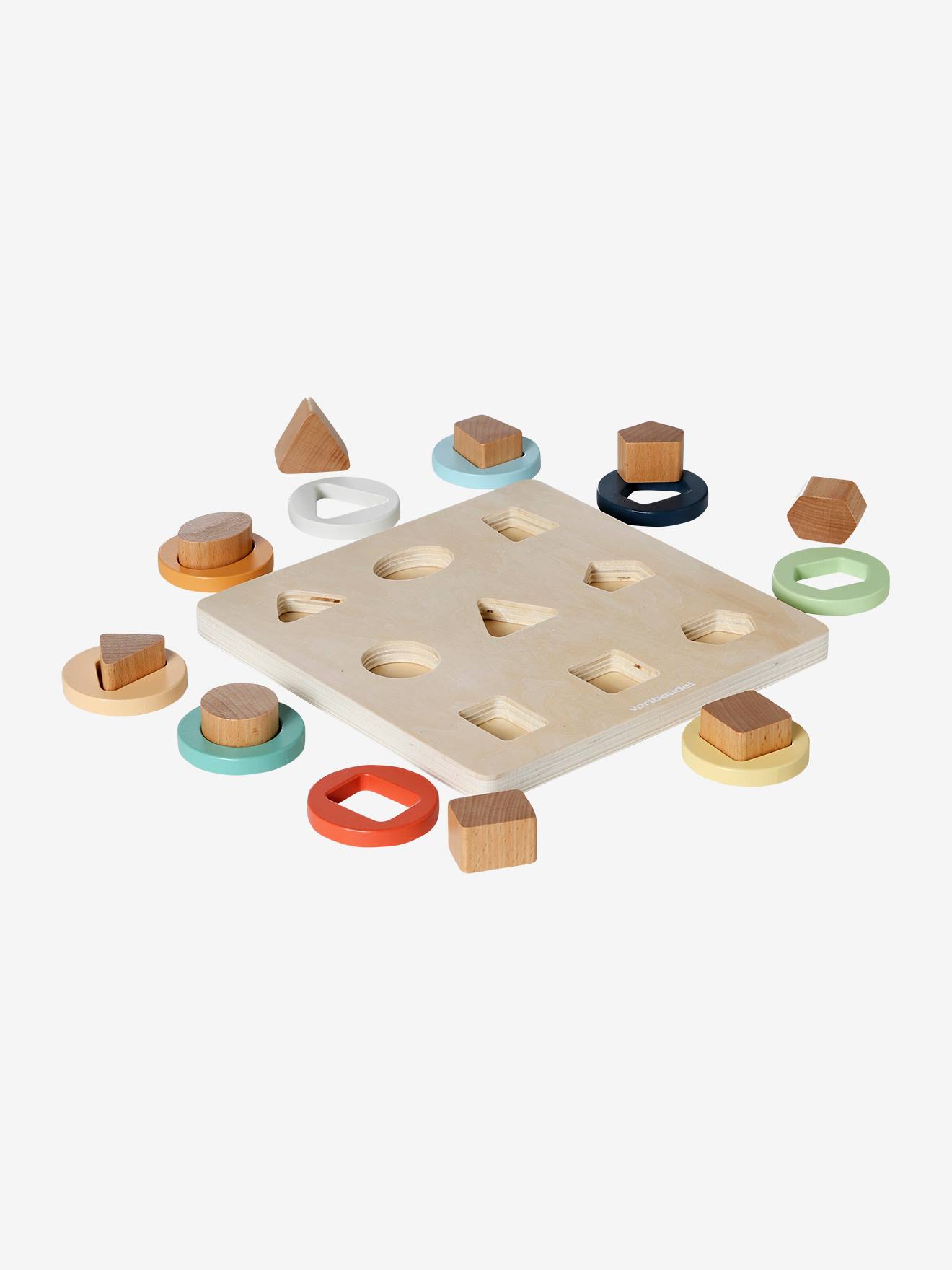 Puzzle des formes 2 en 1en bois FSC® bois (Vertbaudet) - Image 1