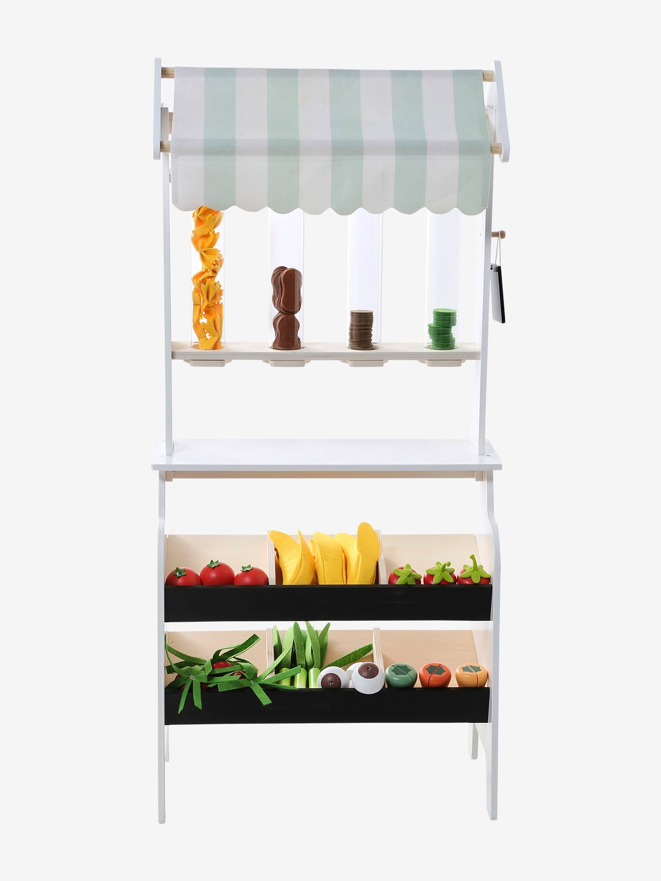 Marchande fruits et légumes en bois FSC® beige (Vertbaudet) - Image 1