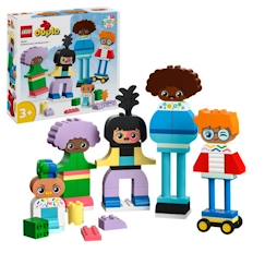 Jouet-LEGO® 10423 DUPLO Ma Ville Personnages à Construire aux Différentes Émotions, Jouet avec 71 Briques avec 5 Personnages