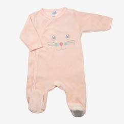 -Pyjama bébé 3 mois - TROIS KILOS SEPT - Velours doux et chaud - Ouverture devant