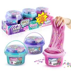 Jouet-Loisir créatif - CANAL TOYS - CRAZE Sensations 2 barils + 1 bonus - Sable, Slime Fluffy, Foam