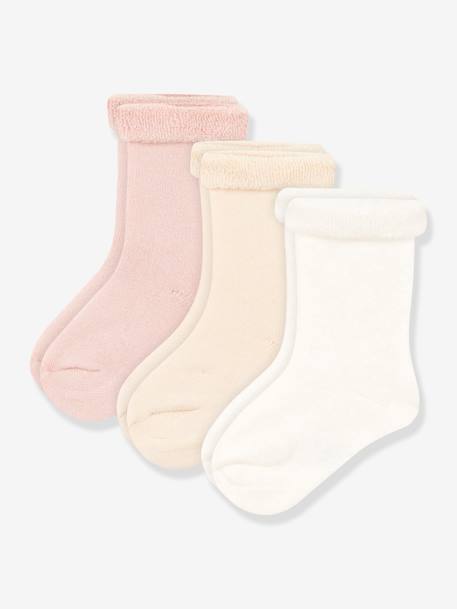 Lot de 3 paires de chaussettes PETIT BATEAU lot rose 1 - vertbaudet enfant 