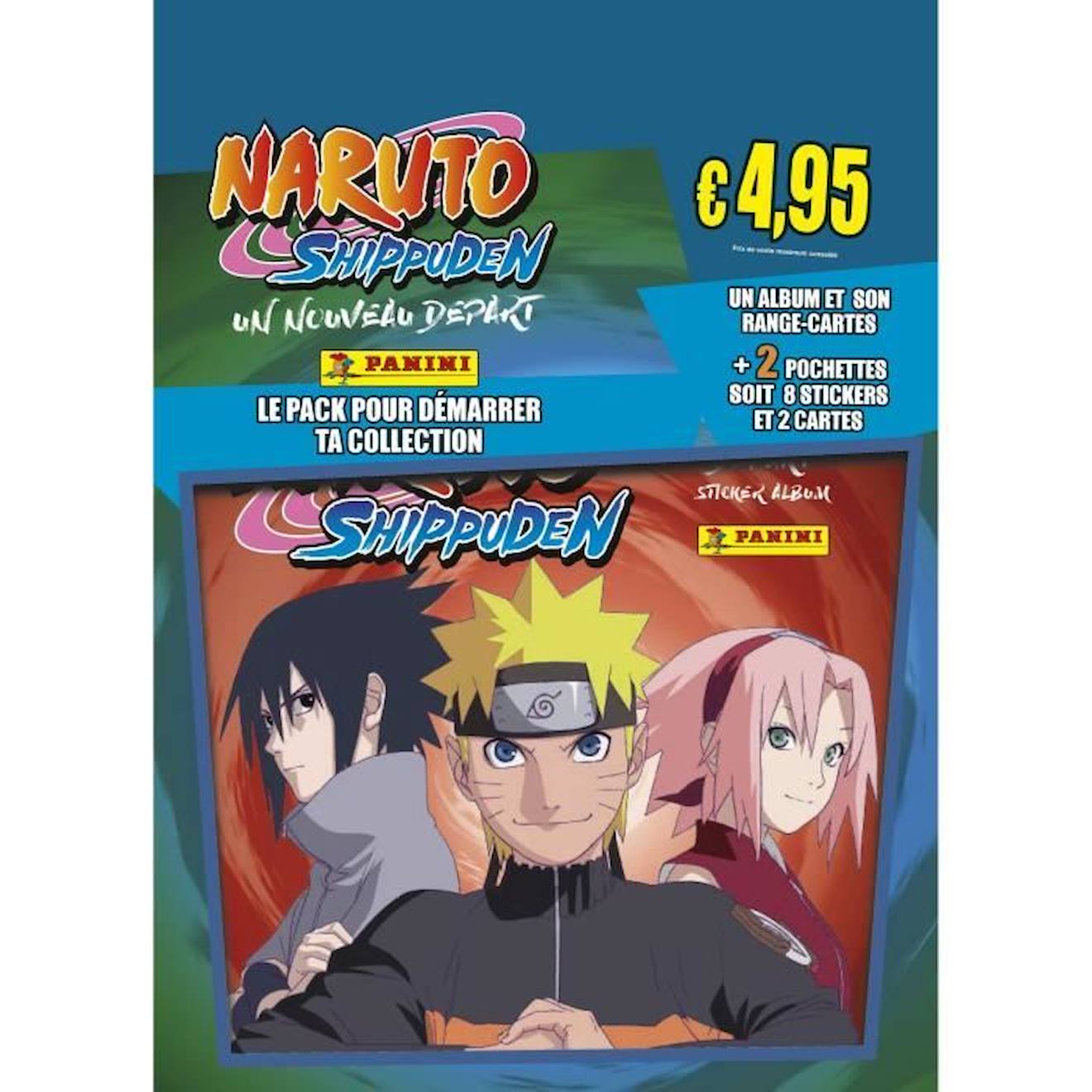 Panini - Album Naruto Shippuden 2 - Panini - Avec Range-cartes Et Stickers Rouge