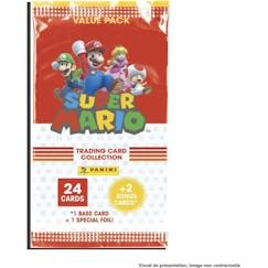 -Jeu de cartes - PANINI - Super Mario Trading Cards - Collection de 252 cartes dont 18 en or et 18 en argent