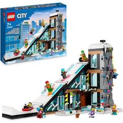 Jouet-LEGO® City 60366 Le Complexe de Ski et d’Escalade, Jouet de Construction Modulaire pour Enfants Dès 7 Ans