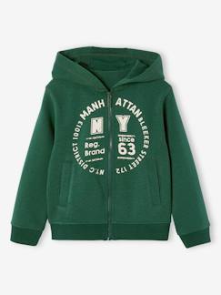 Sweat garçon zippé à capuche sport  - vertbaudet enfant